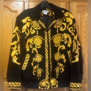 Vintage 80’s Silkworm’s Designer Style Bomber Jacket Women’s L/XL EUC